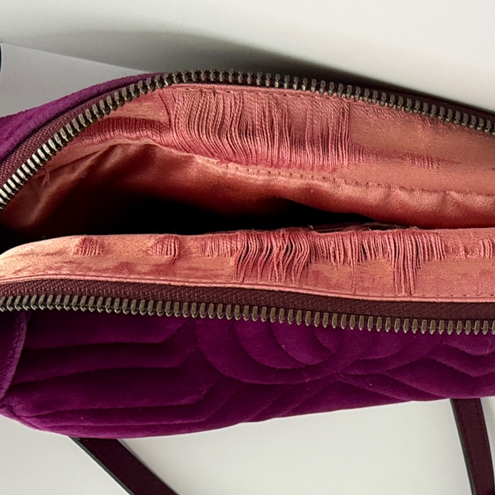 Gucci GG Velvet Marmont Camera Bag, Fuchsia - Picture 11 of 11